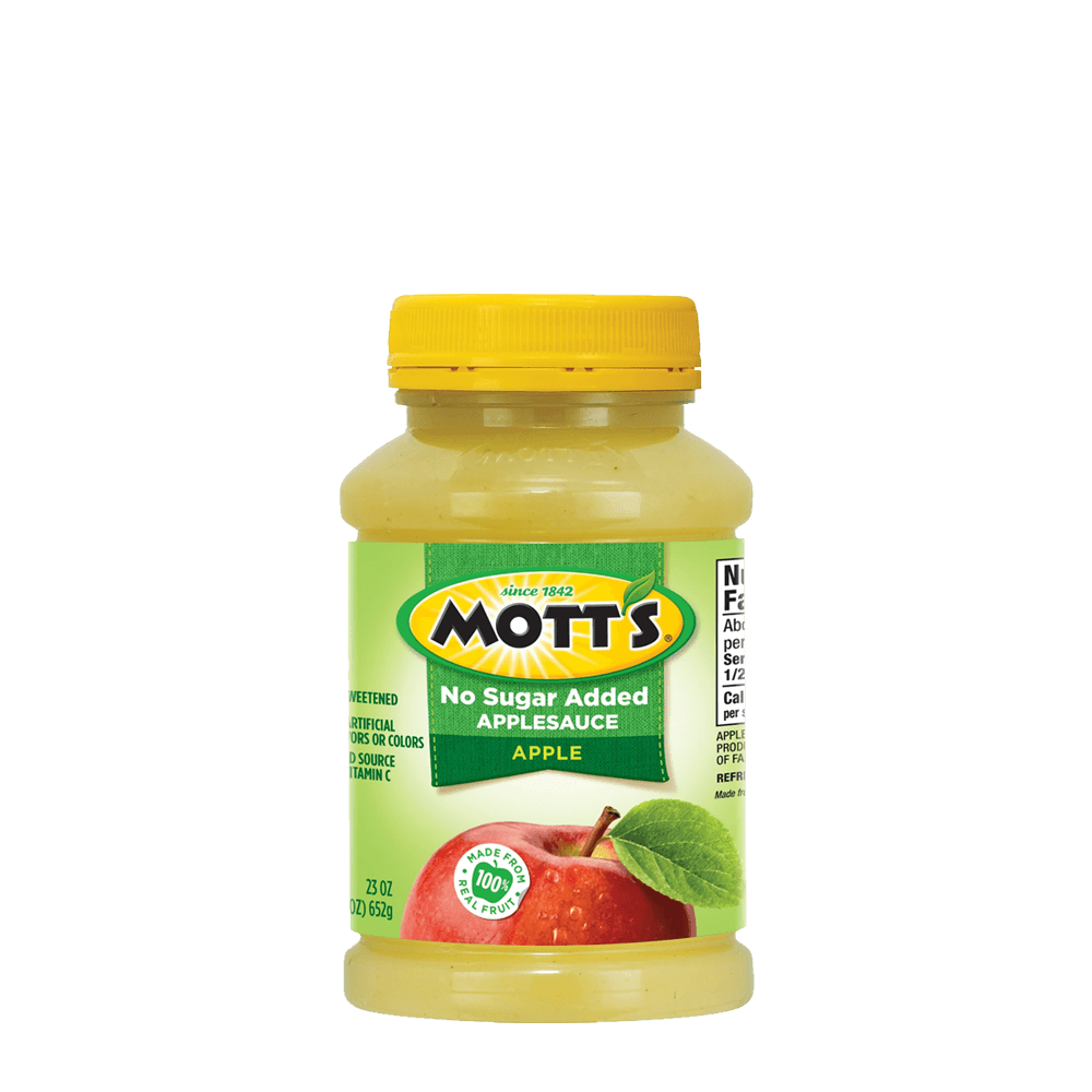 MOTT'S NO SUGAR ADDED APPLESAUCE JAR PET