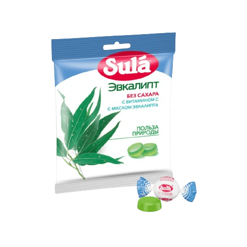 Sula “Юкалиптустай” 60гр / нэмэлт сахаргүй /