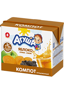 АГУША “Алим жимс болон үзэм агуулсан хүүхдийн компот“ 200мл